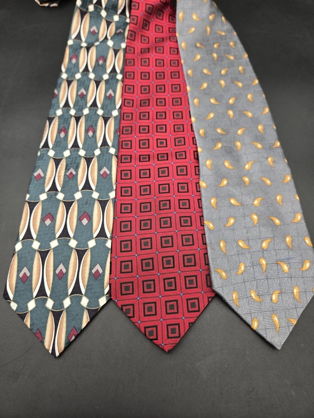 Lot of 3 Croft & Barrow Ties - Polyester Necktie - Men's